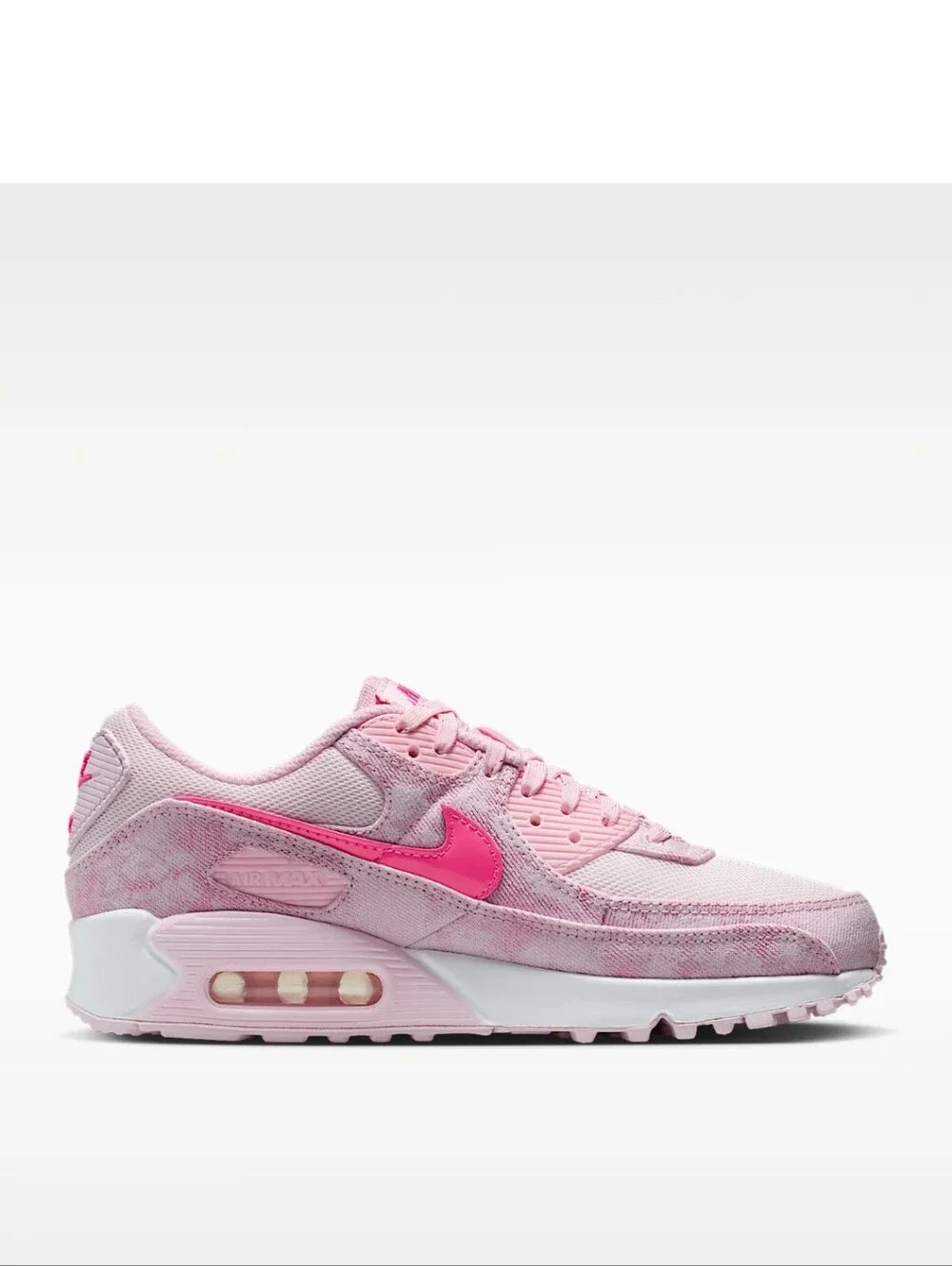 Swarovski Nike Air Max 90 Women's Pink Shoes Customized With Crystals Sneakers